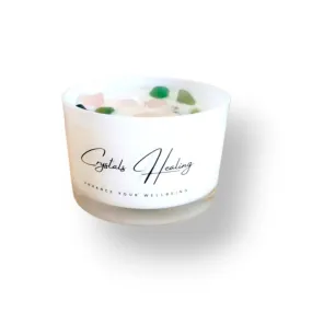 Soy Wax Candle with Crystals - Harmony