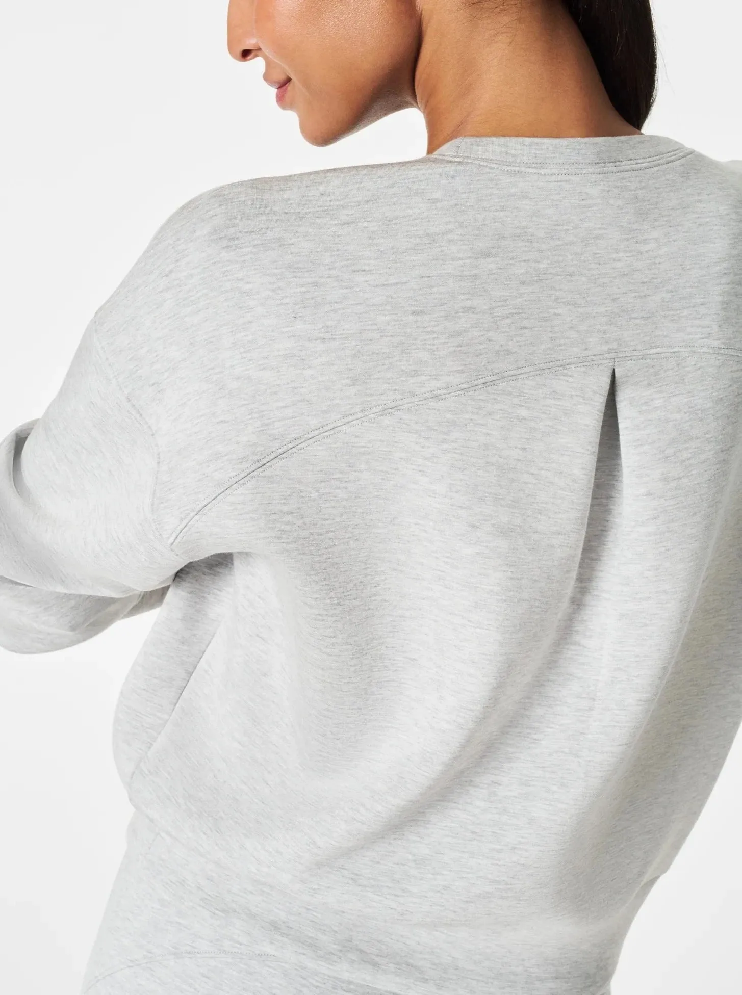 Spanx AirEssentials Crew - Light Grey Heather