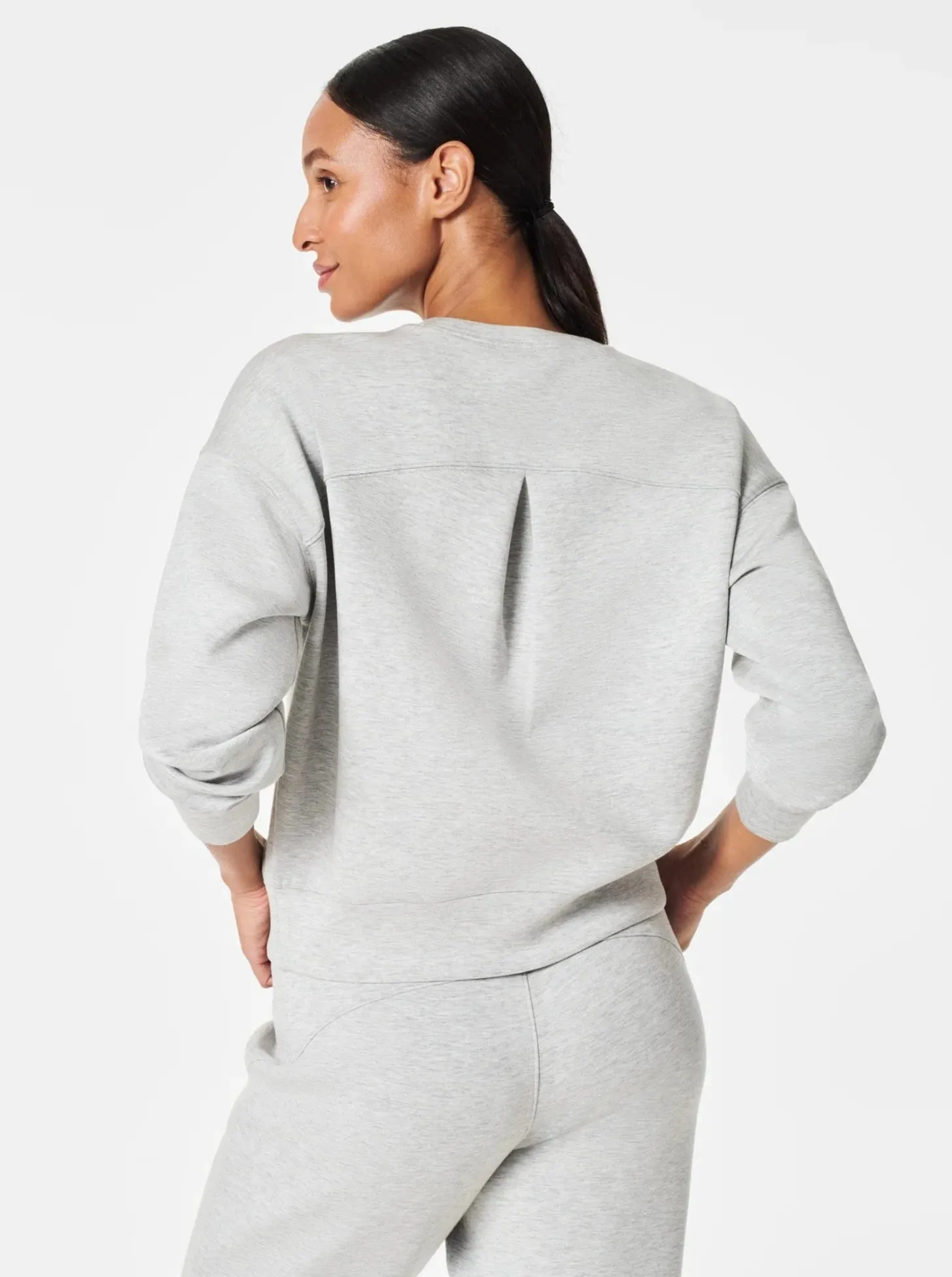 Spanx AirEssentials Crew - Light Grey Heather