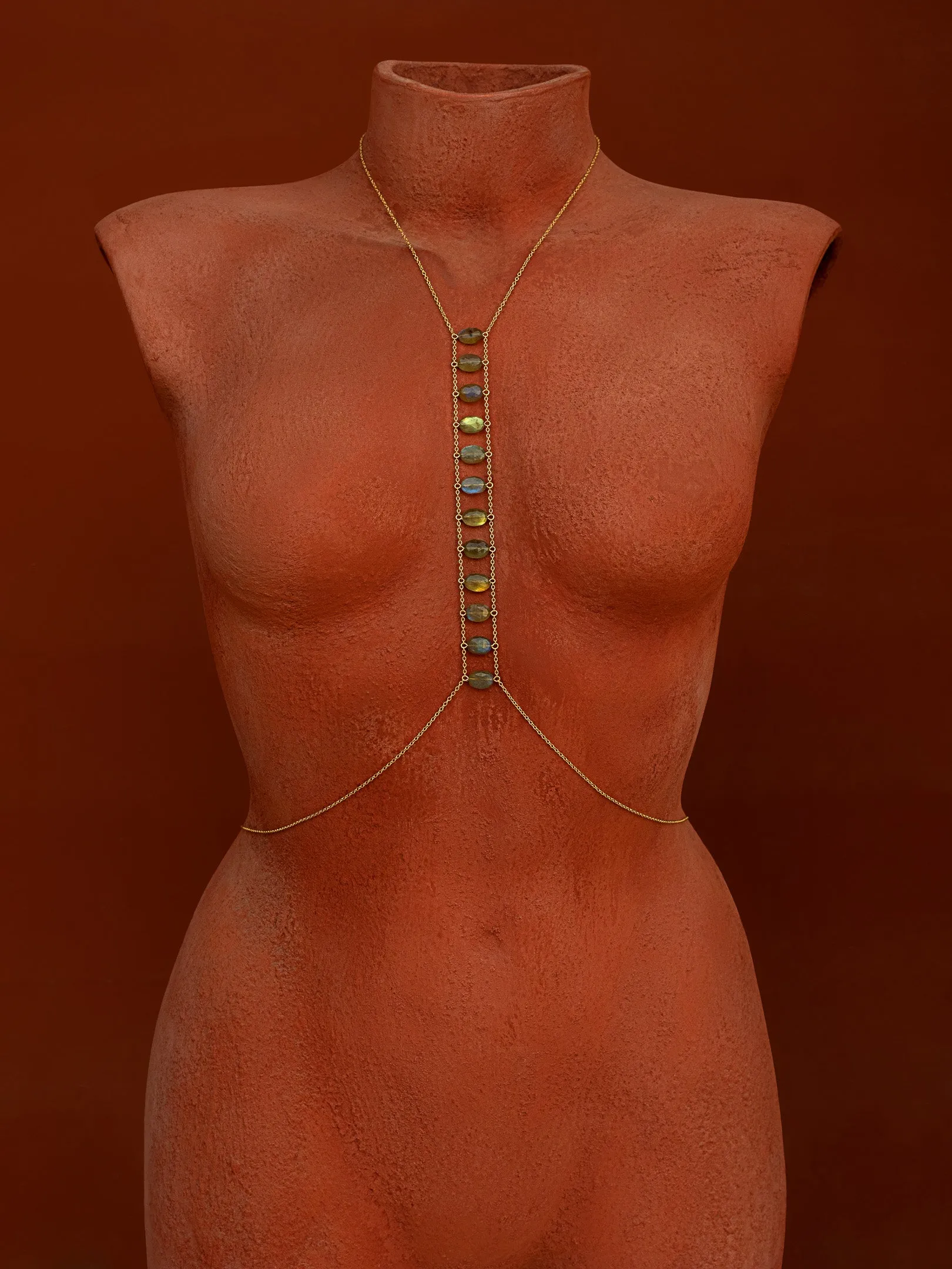 Spine Gemstone Body Chain