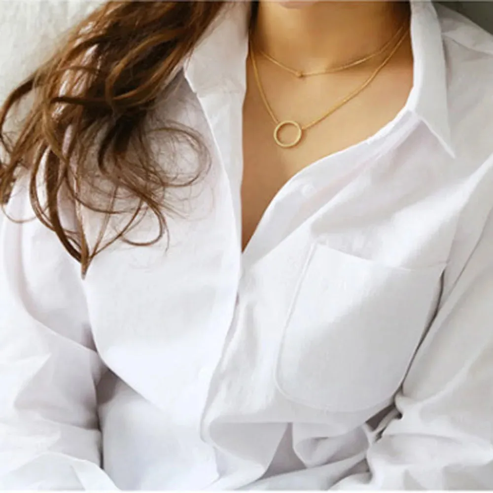 Summer Spring Turn Down Collar Button Long Sleeve Blouse Shirts 2024 Women OL Loose Korean White Blouse Tops OULY-7317