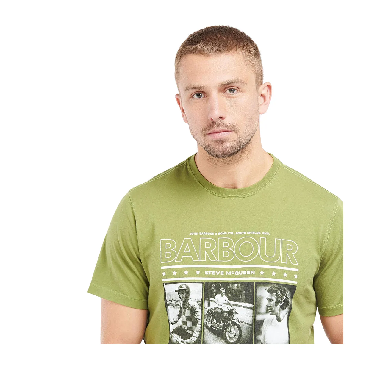 T-shirt Barbour International Steve McQueen Reel Verde