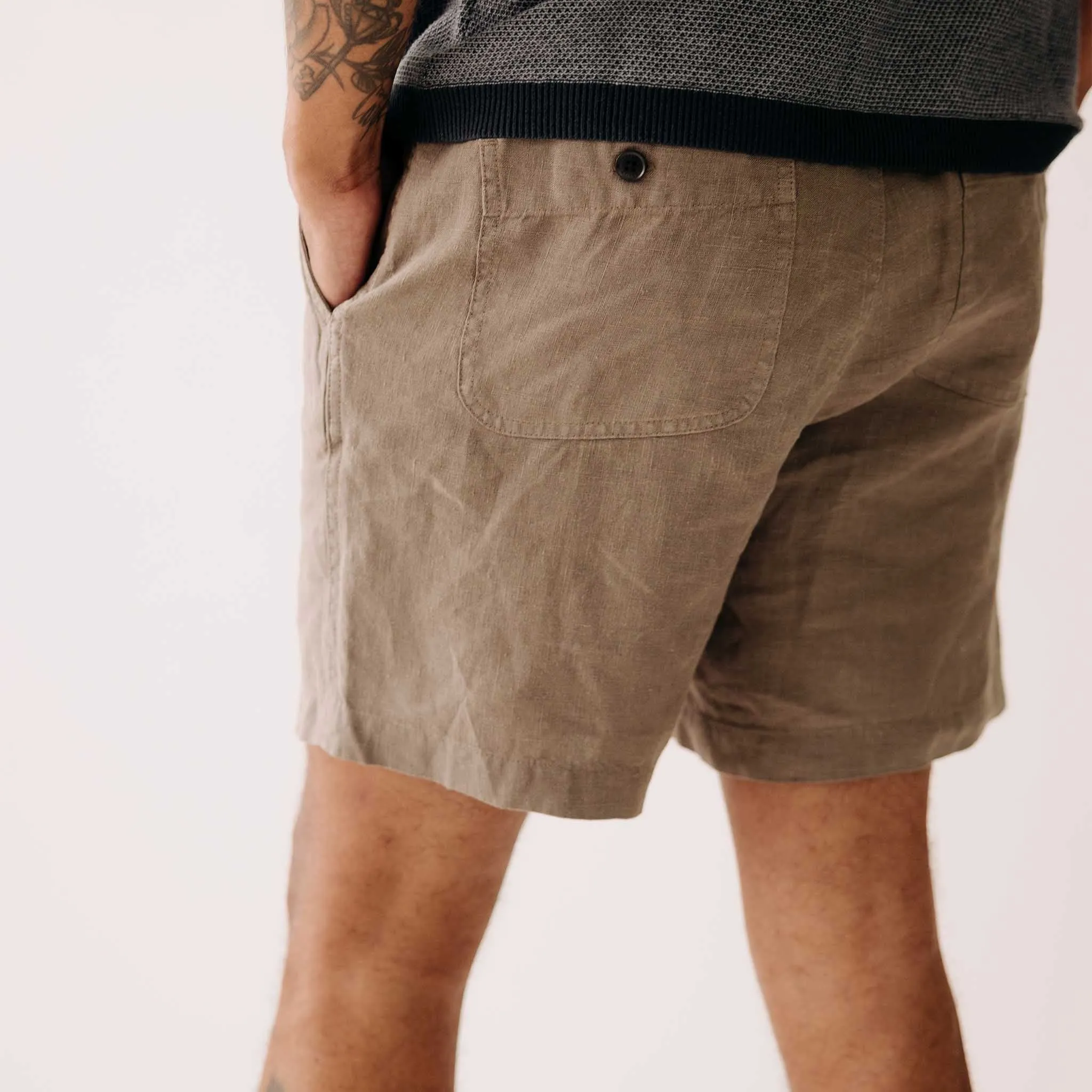 The Apres Short in Canteen Hemp