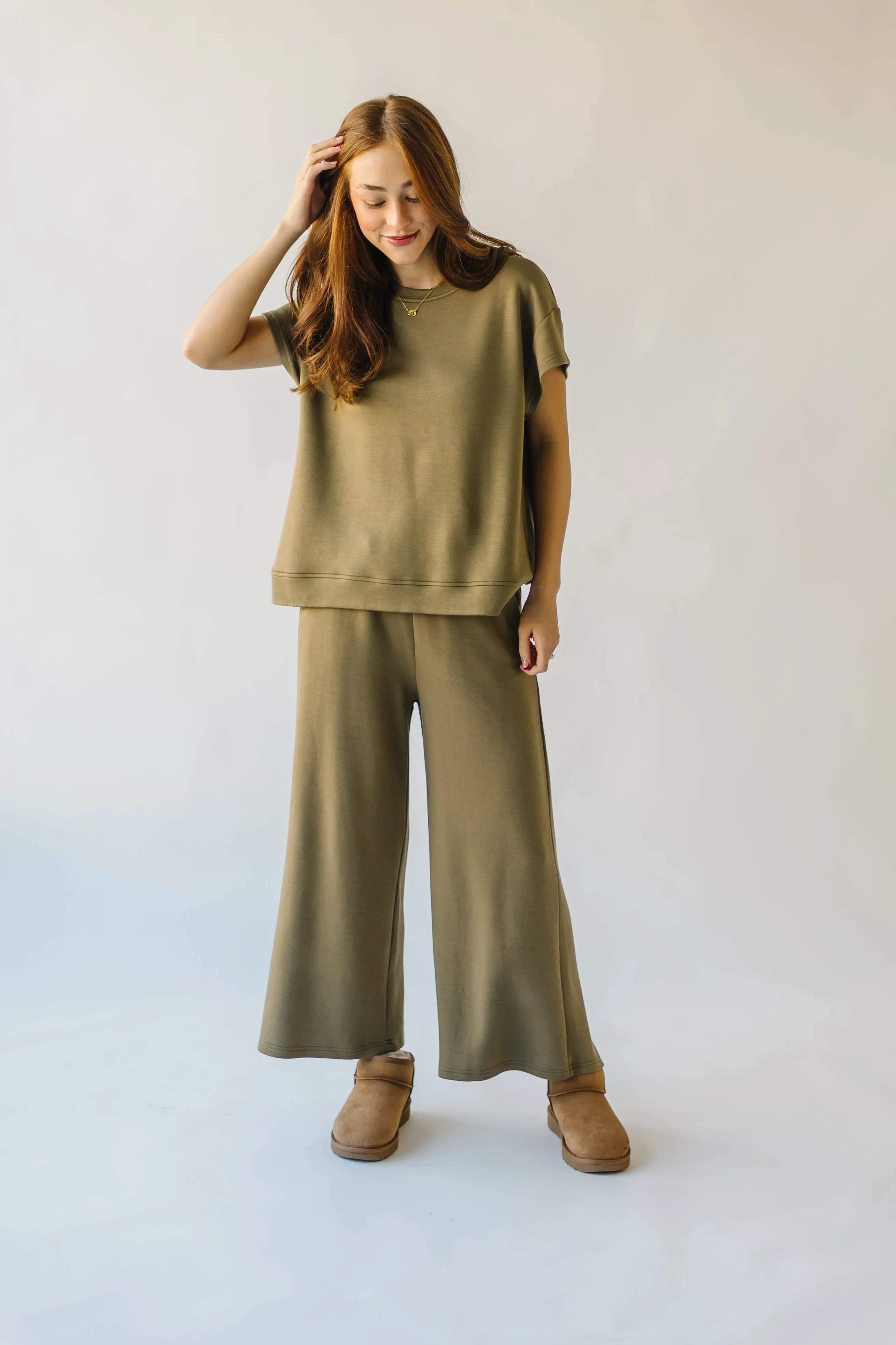 The Lenny Basic Top in Olive