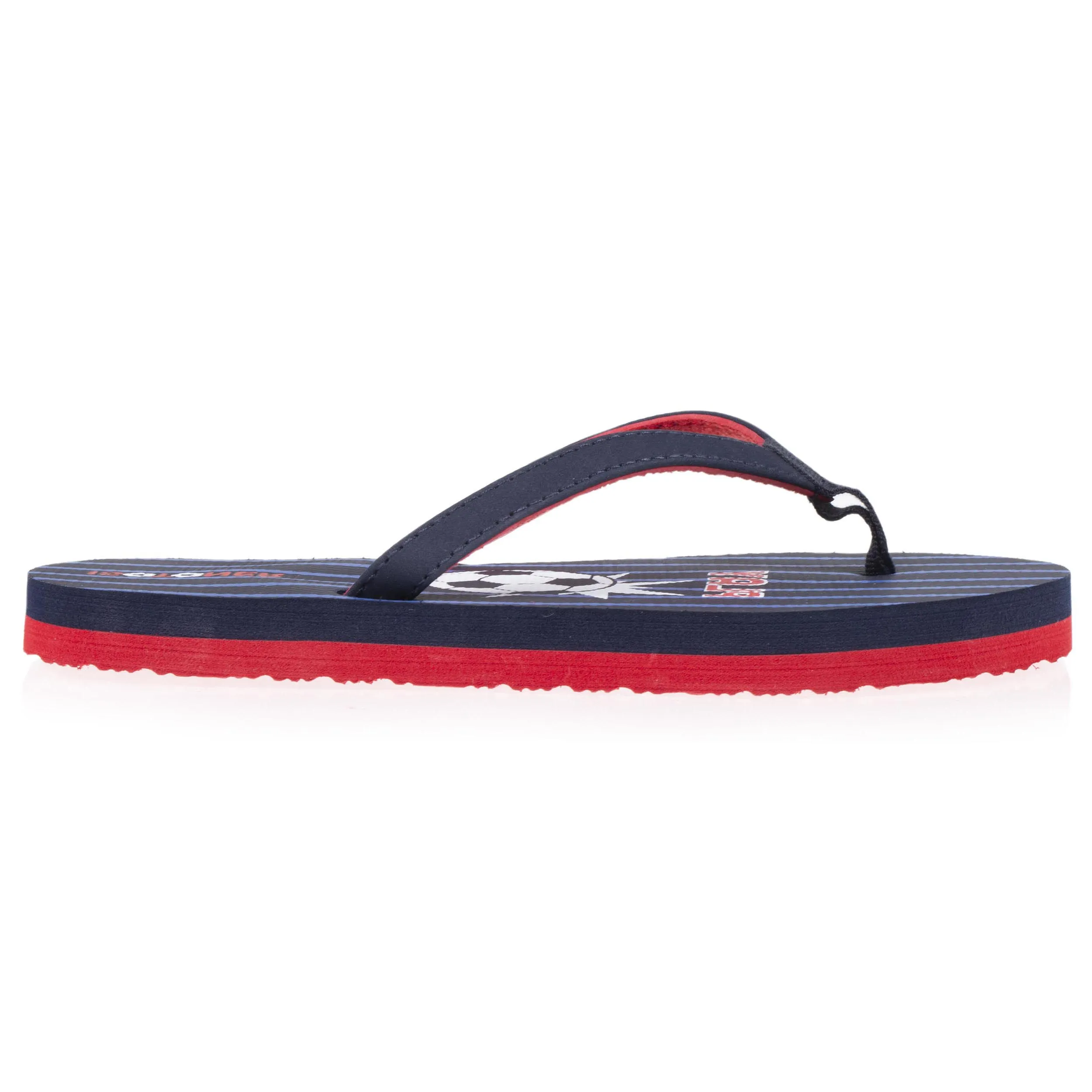 Tongs Enfant Football Marine