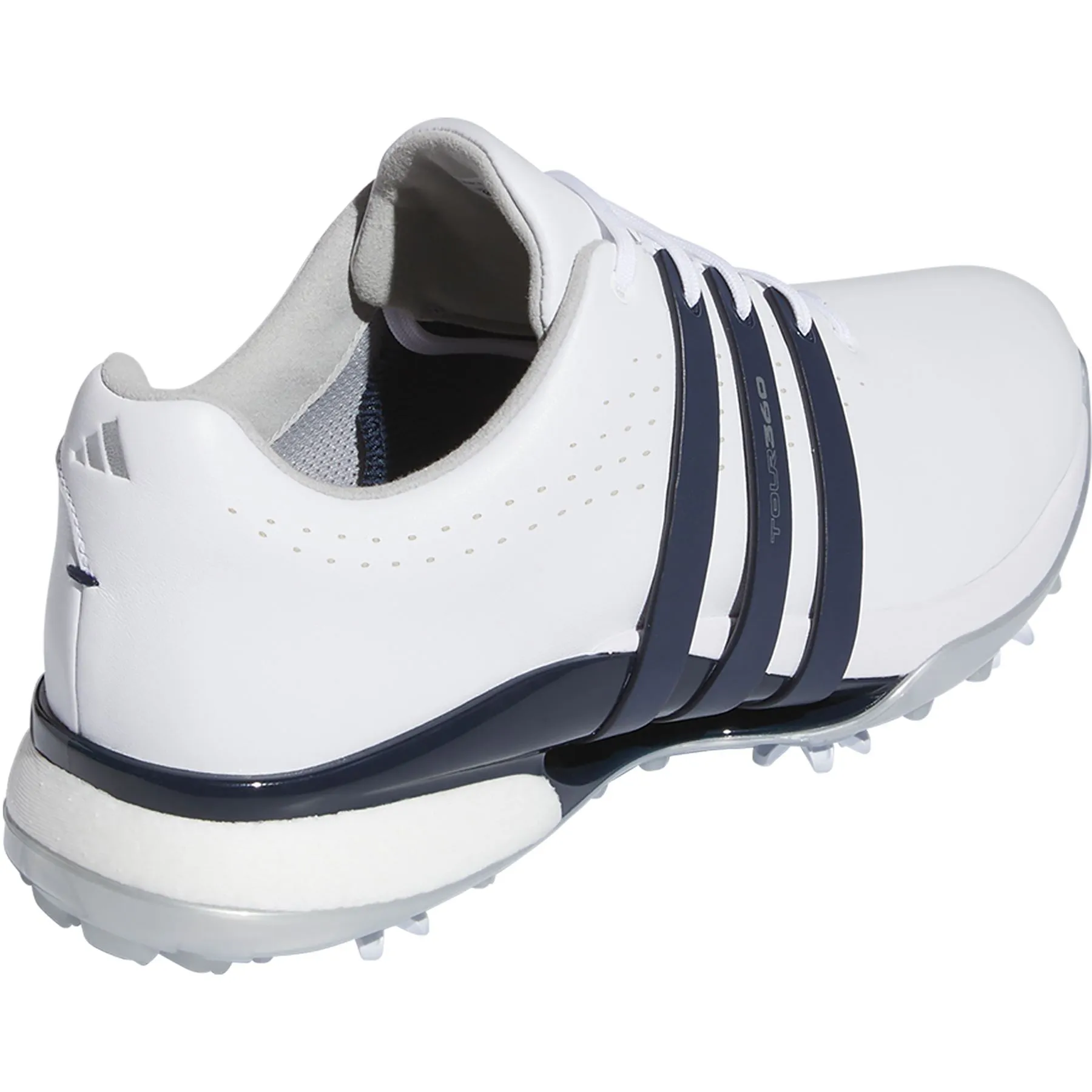 Tour360 24 Leather Golf Shoes White/Navy - SS24