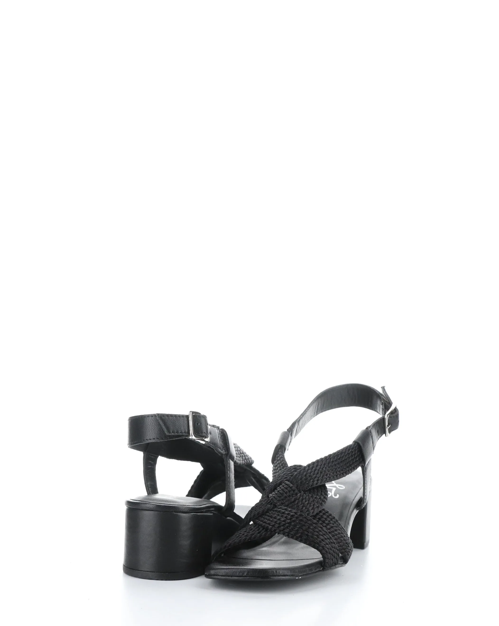 UPBEAT BLACK Buckle Sandals