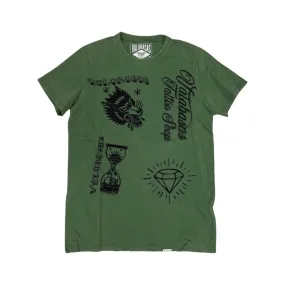 Valabasas “Legacy Tat” Vintage Olive Tee