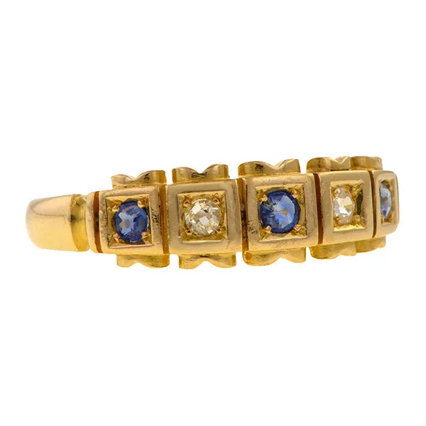 Victorian Sapphire & Diamond Ring, 1892