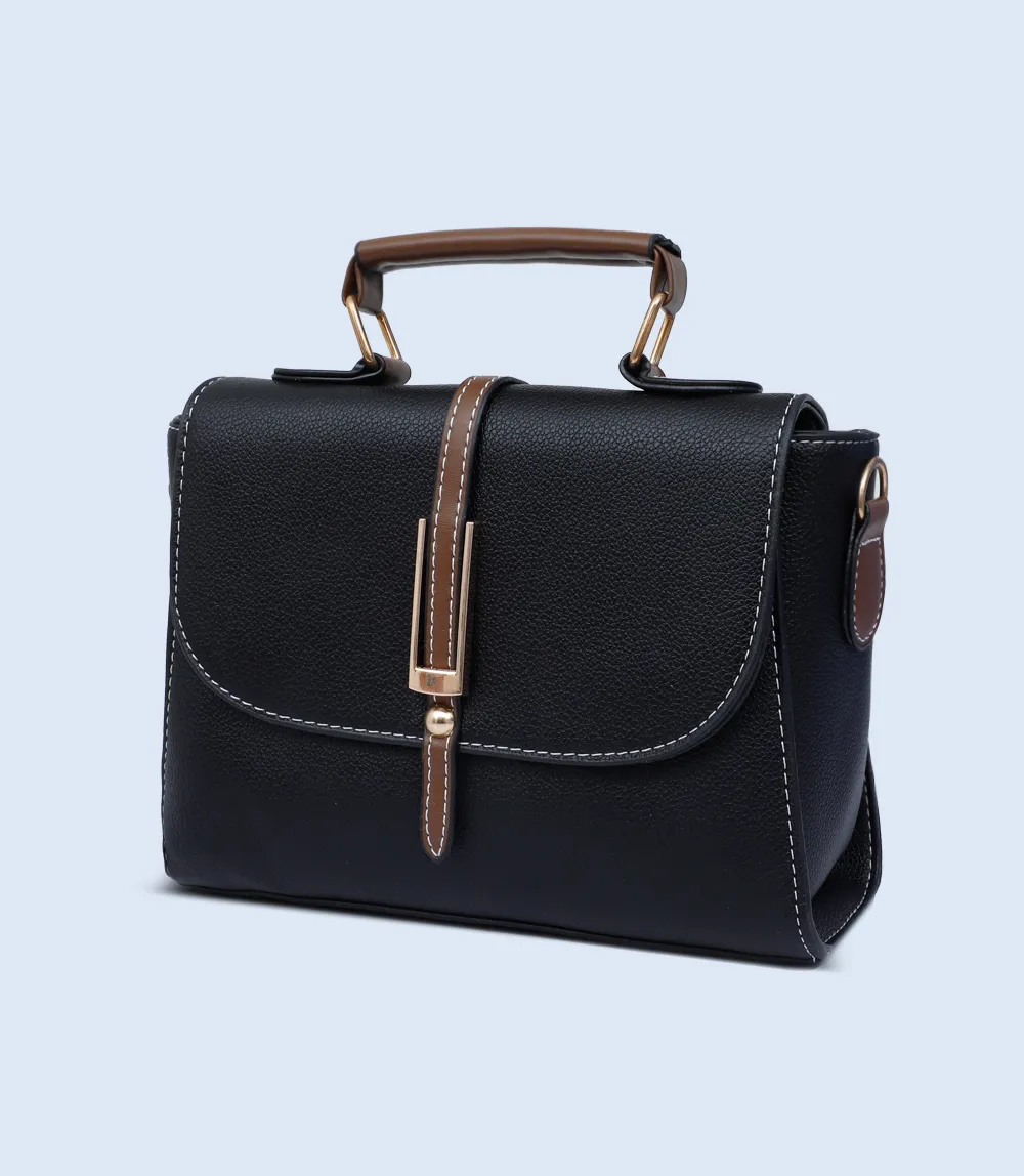 WB2755-Black-Women Boxy Bag