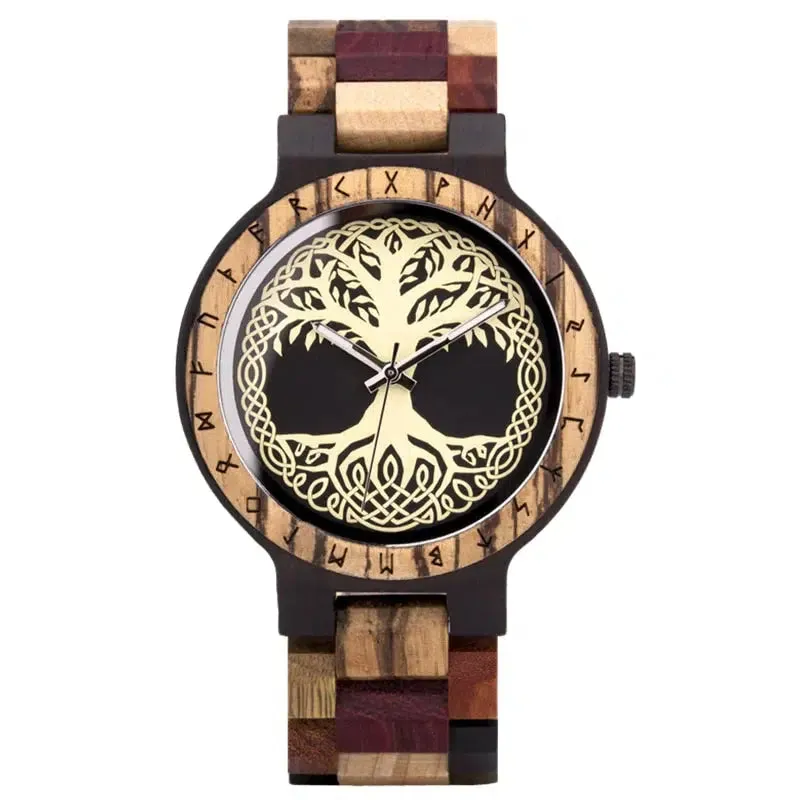 Wooden Viking Watch YGGDRASIL