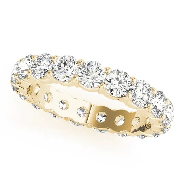 XENA 2.5 Carat Diamond Eternity Band in 14K - 18K Gold or Platinum 15 pointer F Color VS1 Clarity U Shape Shared Prong By Mike Nekta SIZE 3.5 to 4