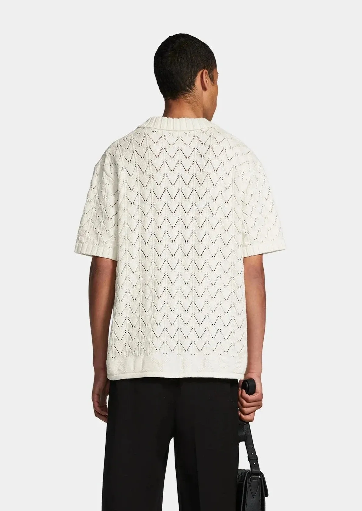 YINKA KNIT POLO WHITE