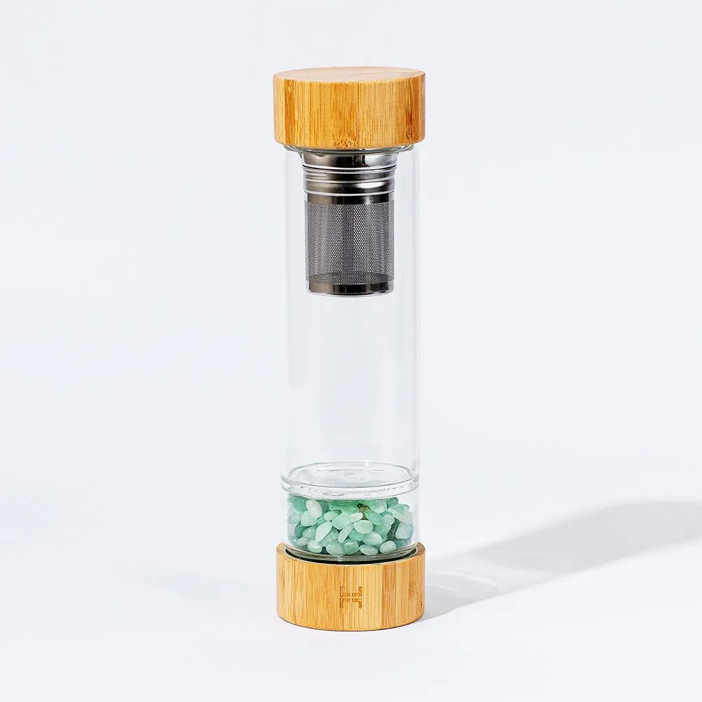 Zen Wood Element Crystal Flask